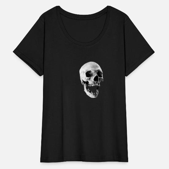 plus size skull tops
